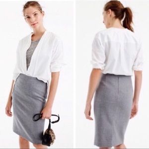 J Crew Mercantile Wool Blend Skirt